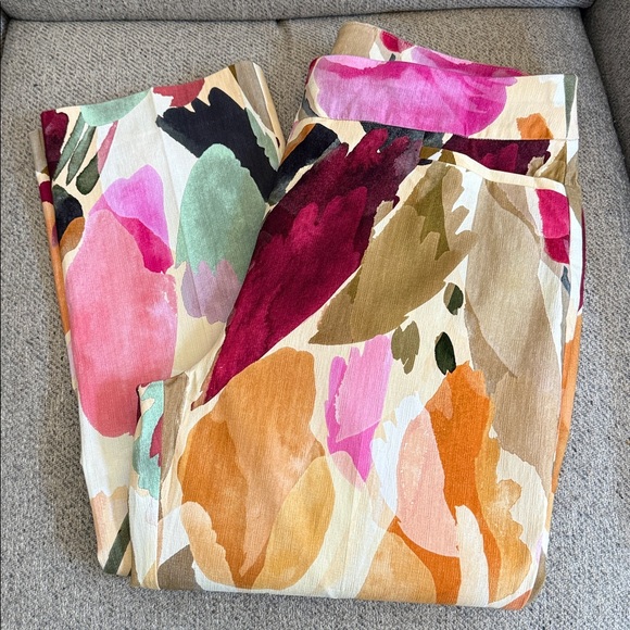 Chico’s Brigitte™ Abstract Floral Slub Pants - Picture 12 of 12